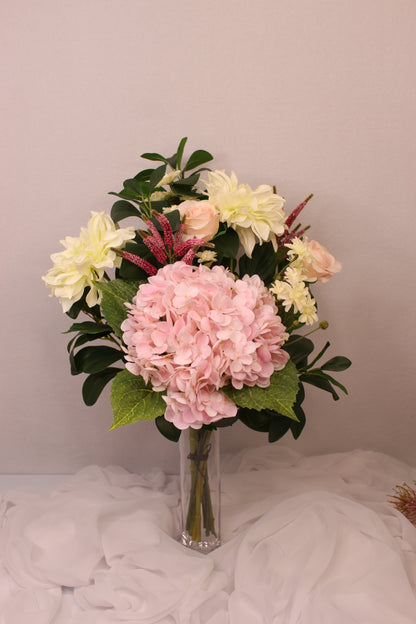 Light Pink Rose and Hydrangea Bouquet '88'