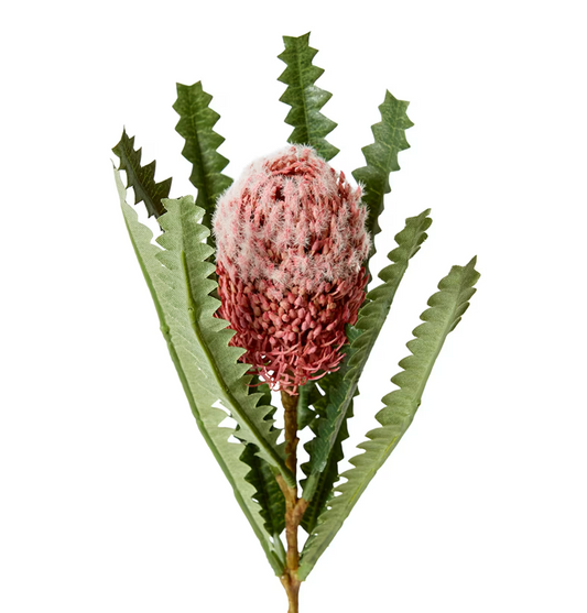 Mini Banksia Dusty Pink - Realistic Artificial Flowers