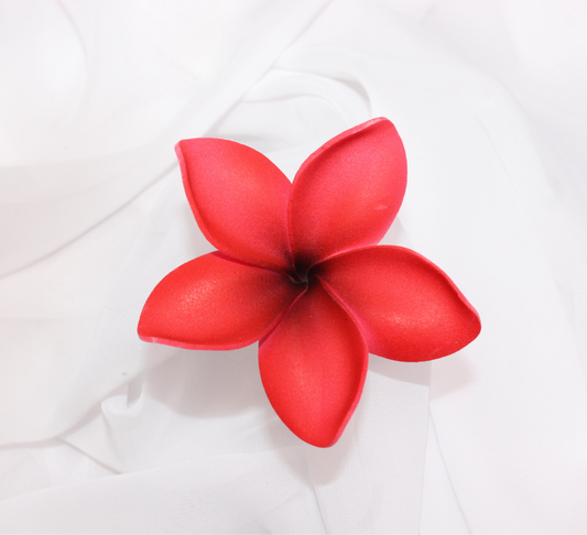 Dark Pink-Red Frangipani Real Touch ( 6 Pack ) - Realistic Artifical Flowers