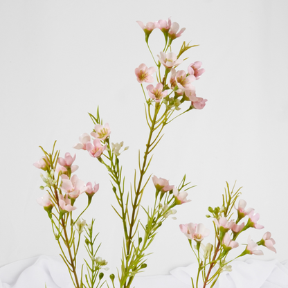 Wax Flower Spray Pink - Realistic Artificial Flowers