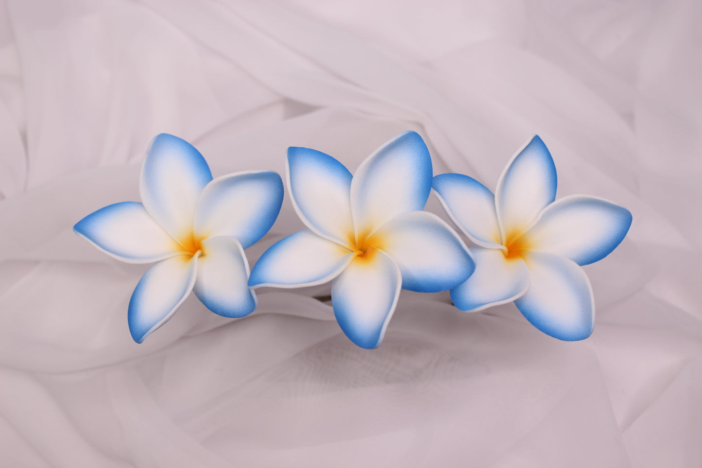 Blue Horizon Frangipani Real Touch ( 6 Pack ) - Realistic Artifical Flowers