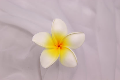 Sunlit Ivory Frangipani Real Touch ( 6 Pack ) - Realistic Artifical Flowers