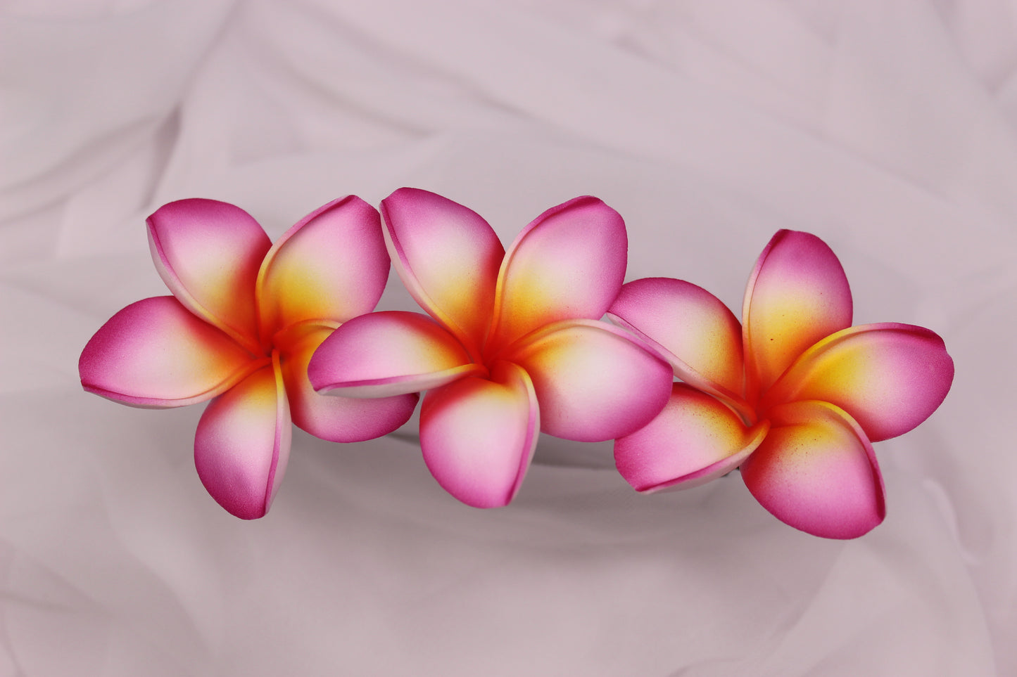 Tropical Sunset Frangipani Real Touch ( 6 Pack ) - Realistic Artifical Flowers