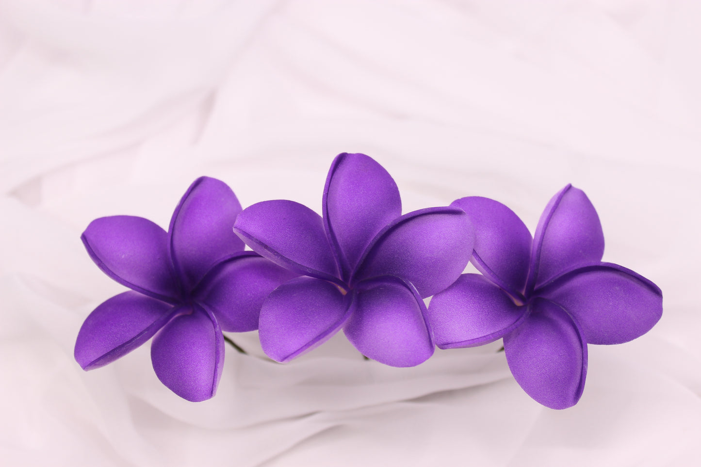 Midnight Bloom Frangipani Real Touch ( 6 Pack ) - Realistic Artifical Flowers