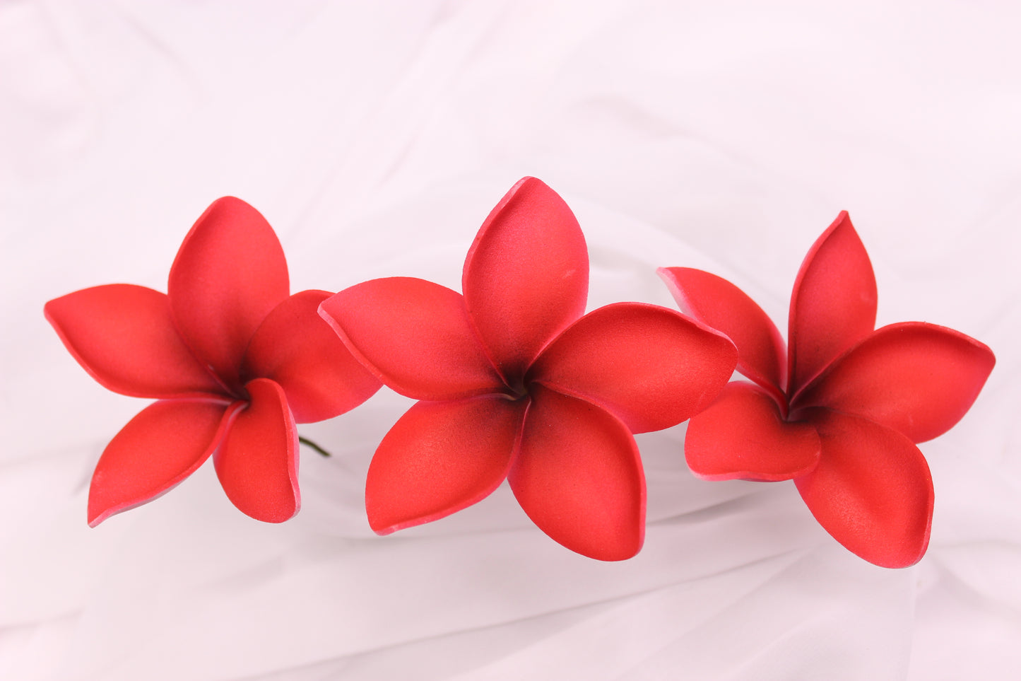 Scarlet Flame Frangipani Real Touch ( 6 Pack ) - Realistic Artifical Flowers