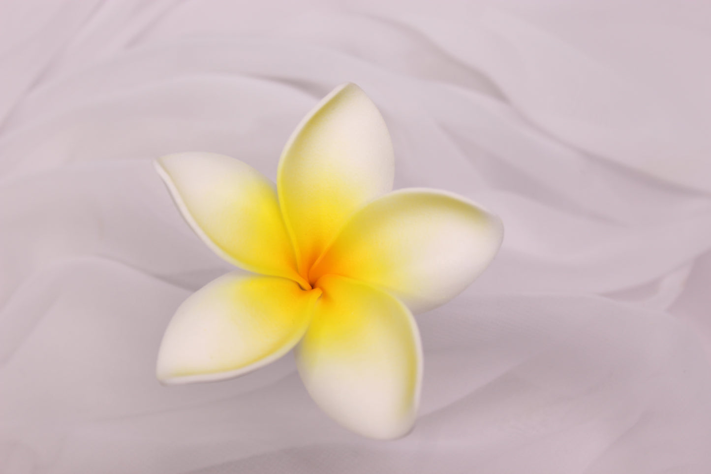 Lemon Glow Frangipani Real Touch ( 6 Pack ) - Realistic Artifical Flowers