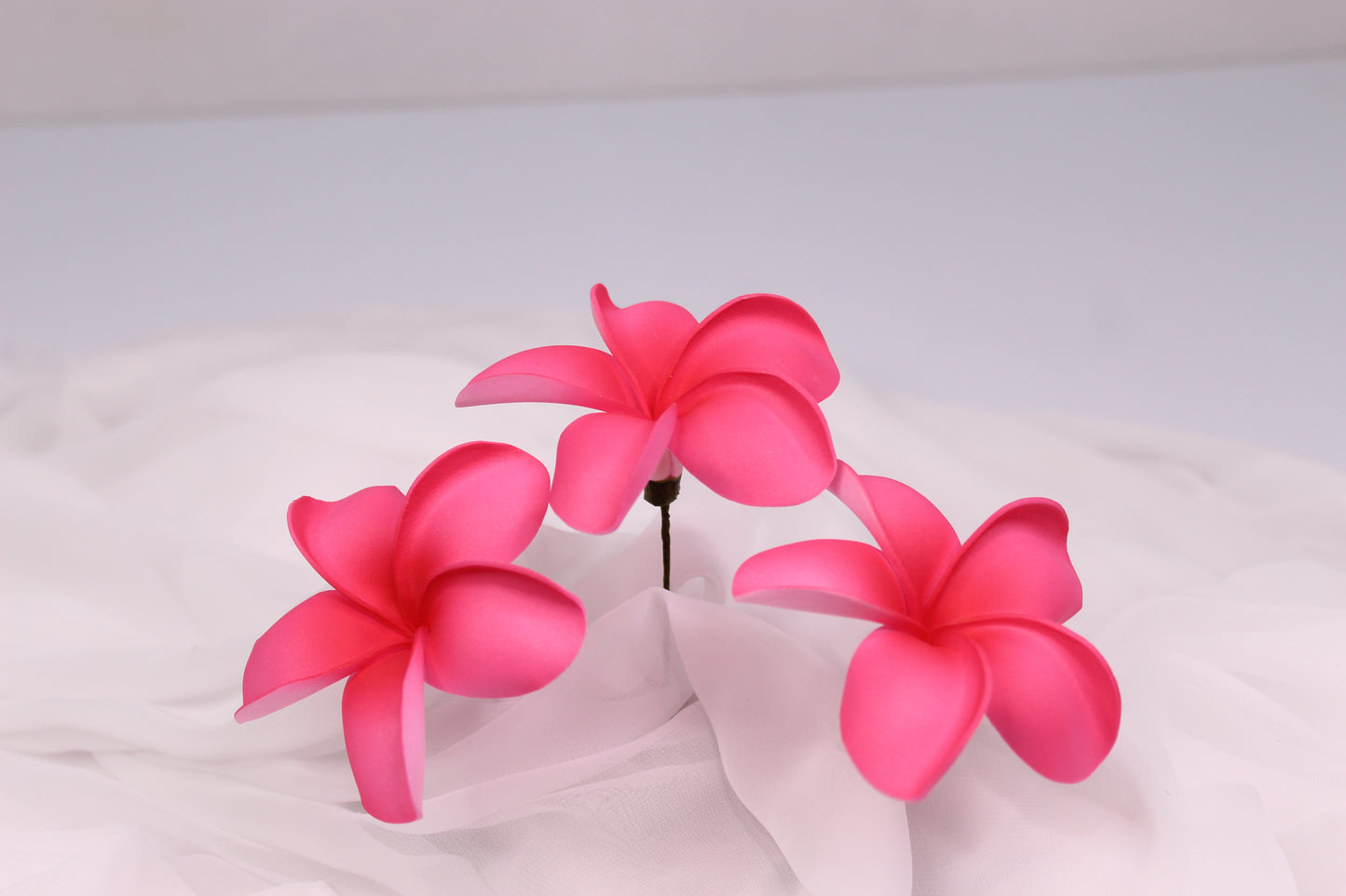 Coral Glow Frangipani Real Touch ( 6 Pack ) - Realistic Artifical Flowers