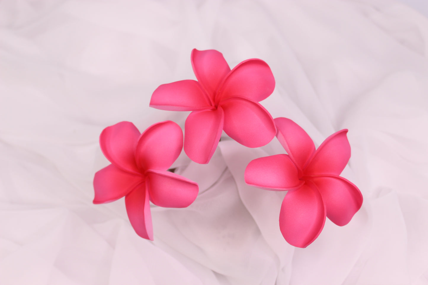 Coral Glow Frangipani Real Touch ( 6 Pack ) - Realistic Artifical Flowers