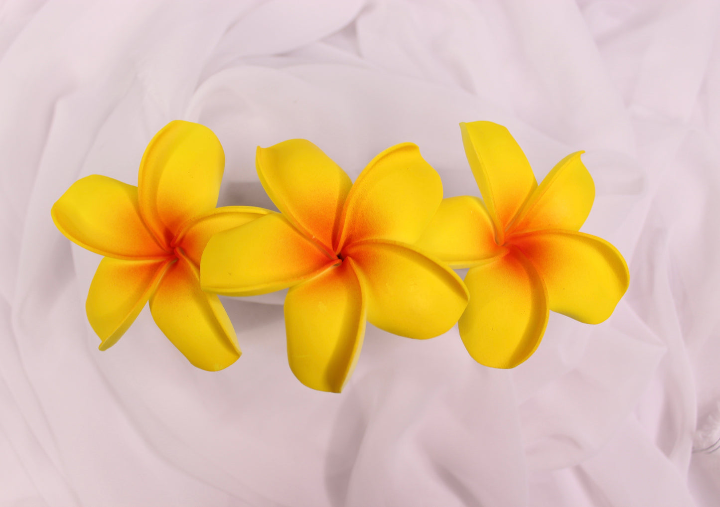 Tropical Sunrise Frangipani Real Touch ( 6 Pack ) - Realistic Artifical Flowers