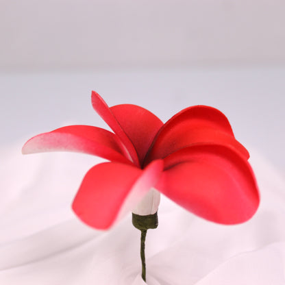 Passion Red Frangipani Real Touch Frangipani Real Touch ( 6 Pack ) - Realistic Artifical Flowers