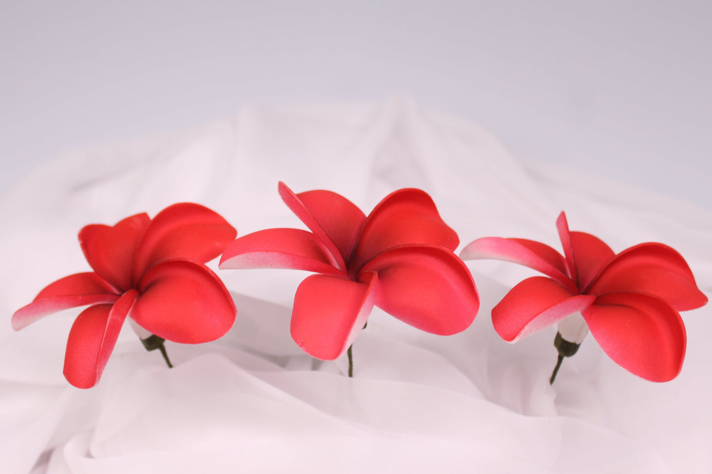 Passion Red Frangipani Real Touch Frangipani Real Touch ( 6 Pack ) - Realistic Artifical Flowers