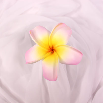 Soft Pink and Yellow Frangipani Real Touch ( 6 Pack ) - Realistic Artifical Flowers