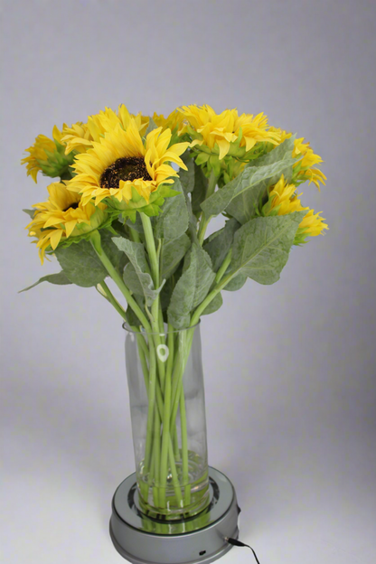 Real Touch Sunflowers in Water