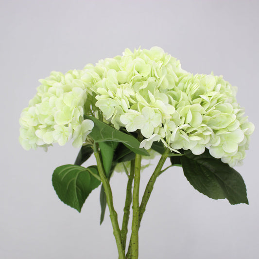 Green Real Touch Hydrangea - Realistic Artificial Flowers