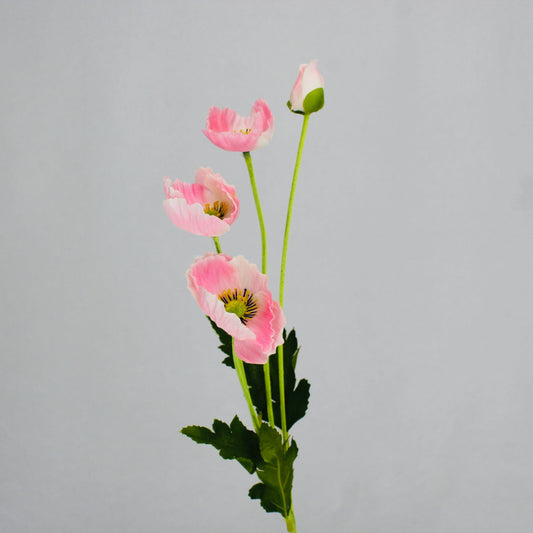 Pink Poppies - Realistic Artificial Flowers