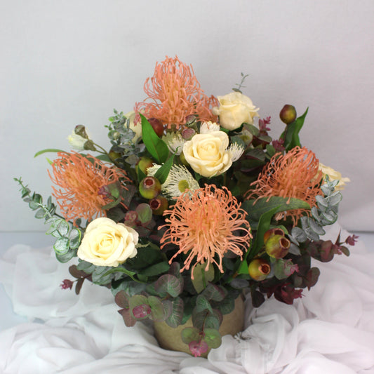 Romantic Native Arrangement- Realistic Artificial Flowers