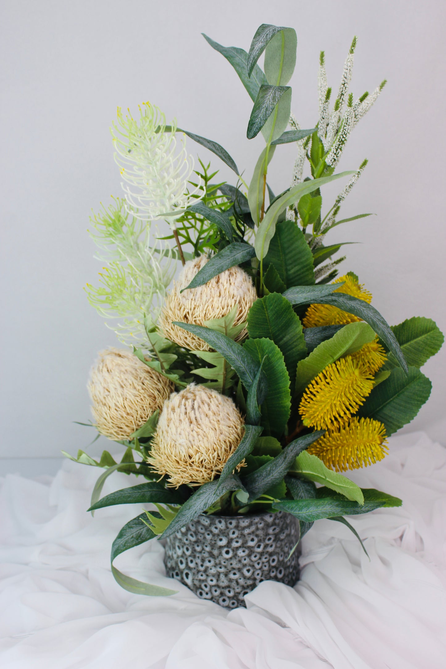 Golden Banksia Dreamscape - Realistic Artificial Flowers