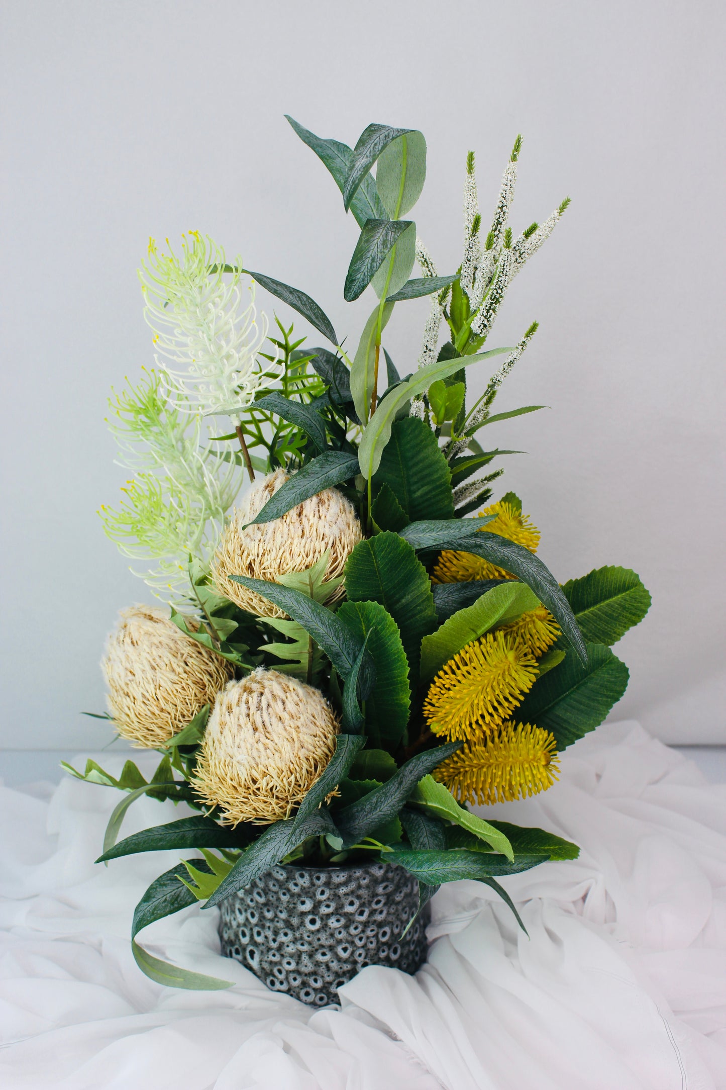 Golden Banksia Dreamscape - Realistic Artificial Flowers