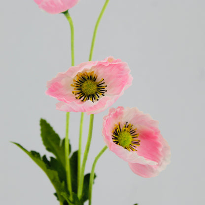 Pink Poppies - Realistic Artificial Flowers