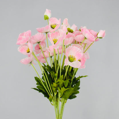 Pink Poppies - Realistic Artificial Flowers