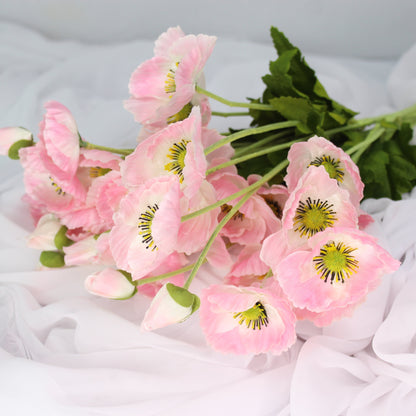 Pink Poppies - Realistic Artificial Flowers