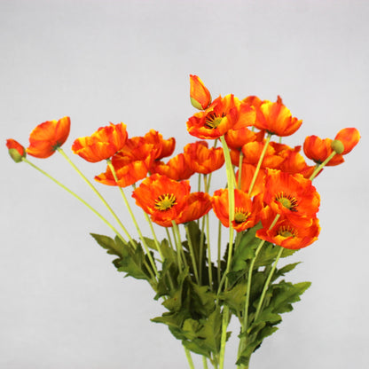 Orange Poppies - Realistic Artificial Flowers