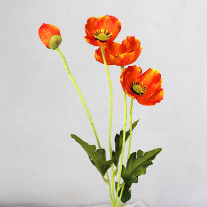 Orange Poppies - Realistic Artificial Flowers