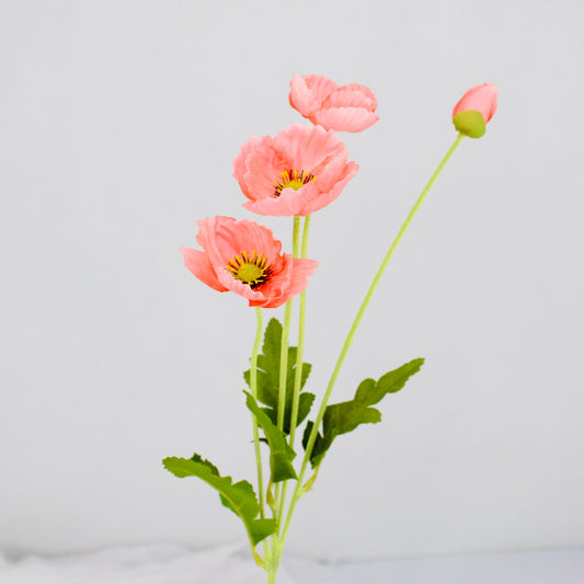 Peach Poppies - Realistic Artificial Flowers