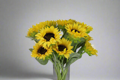 Real Touch Sunflowers in Water