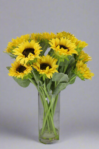 Real Touch Sunflowers in Water