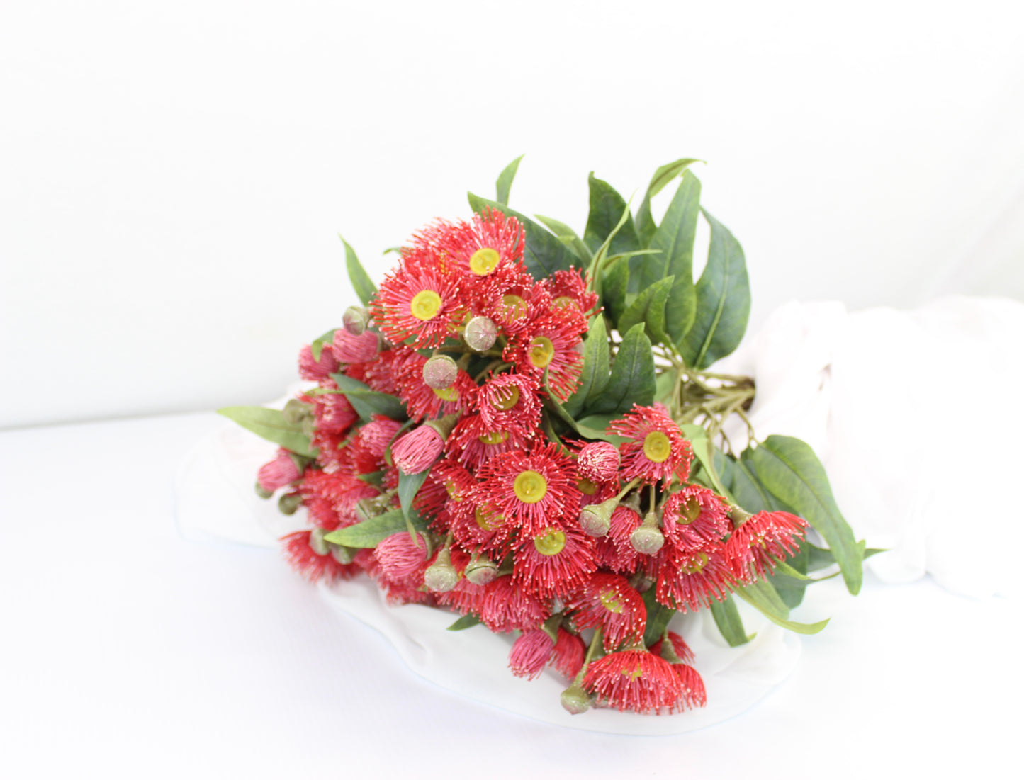 Dark Pink Gum Blossom Stem - Realistic Artificial Flowers