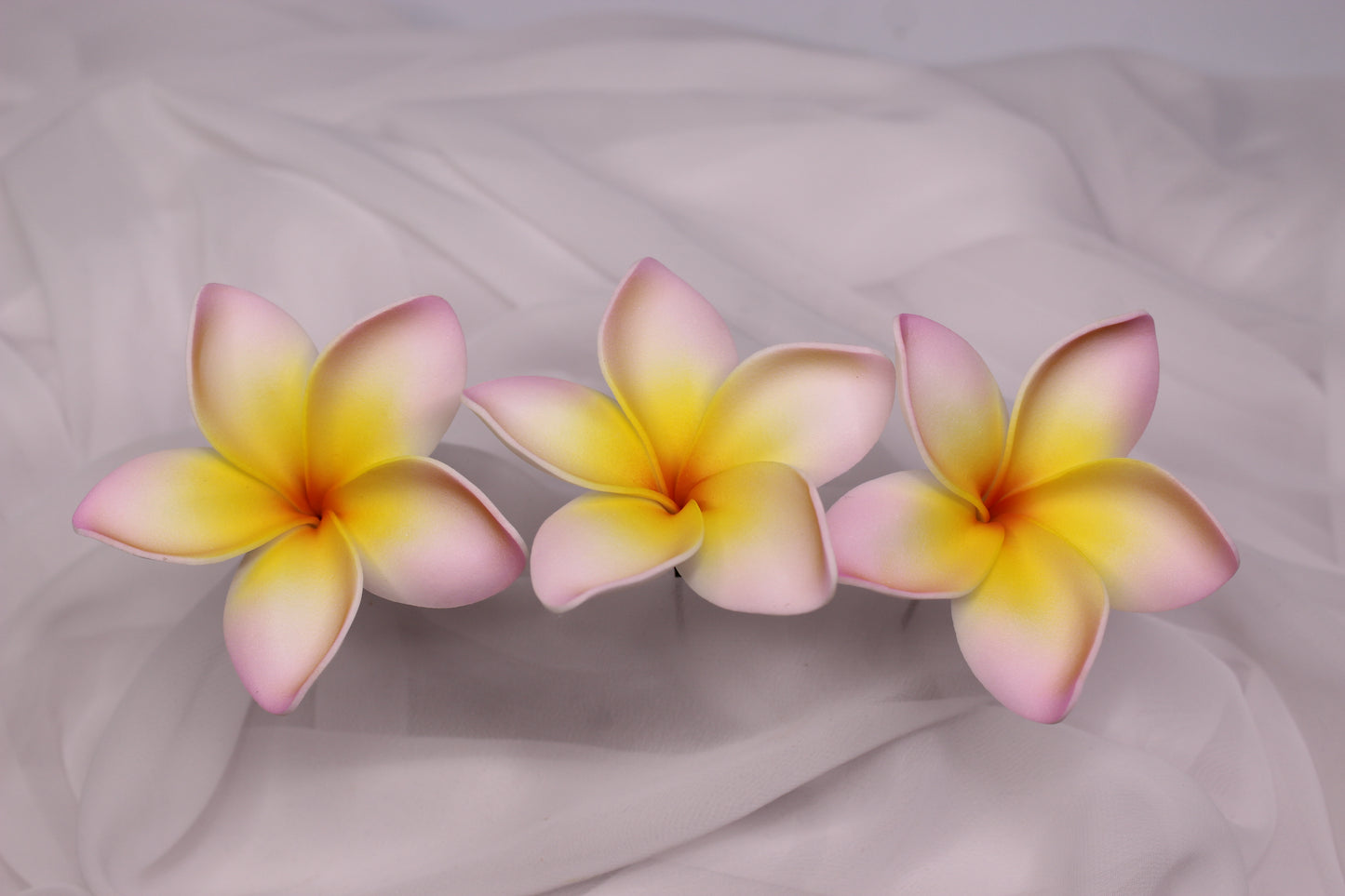 Blushing Sunrise Frangipani Real Touch ( 6 Pack ) - Realistic Artifical Flowers