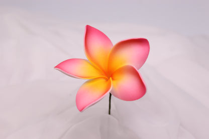 Sunrise Glow Frangipani Real Touch ( 6 Pack ) - Realistic Artifical Flowers