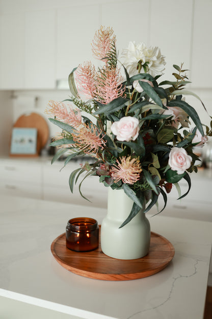 Natives, Dahlia and Rose Arrangement  - Realistic Artificial Flowers