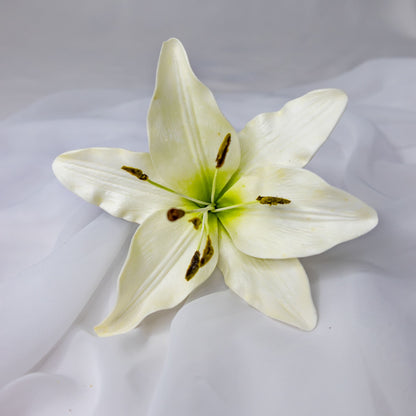 artificial white asiatic lily flowers