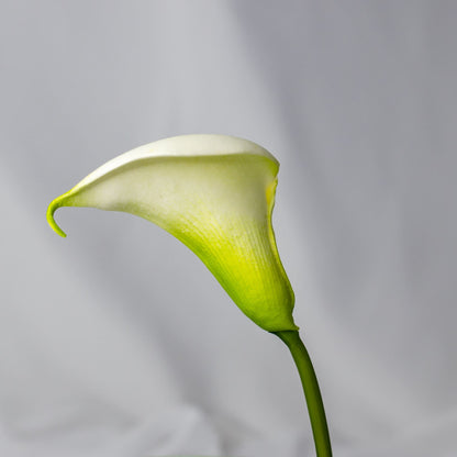 artificial white buttonhole calla lily