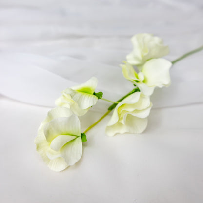 artificial white sweet pea