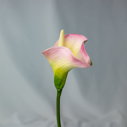 artificial Yellow/Fuchsia Mini Calla Lily