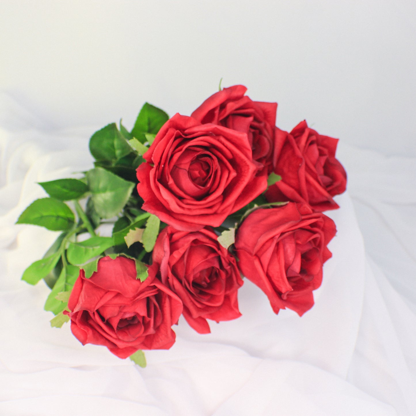 Red Large Real Touch Rose - Realistic Artificial Flowers