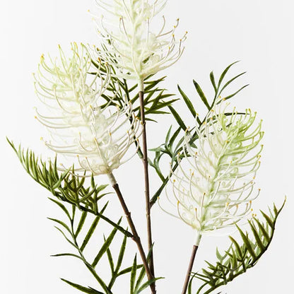 Grevillea Flower Spray White - Realistic Artificial Flowers