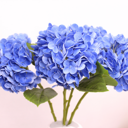 Dark Blue Real Touch Hydrangea  - Realistic Artificial Flowers