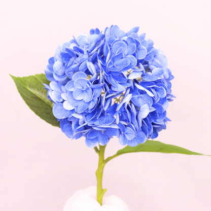 Dark Blue Real Touch Hydrangea  - Realistic Artificial Flowers