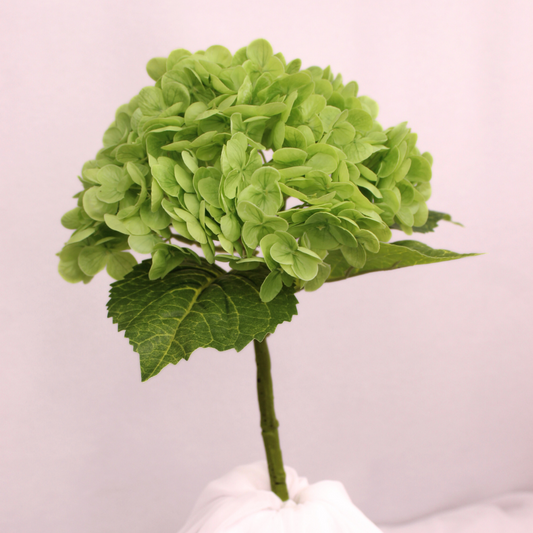 Dark Green Real Touch Hydrangea  - Realistic Artificial Flowers