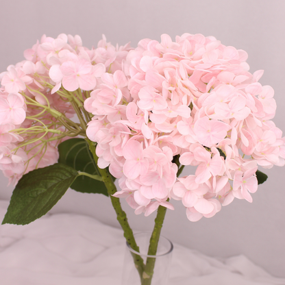 Dusty Light Pink Real Touch Hydrangea  - Realistic Artificial Flowers