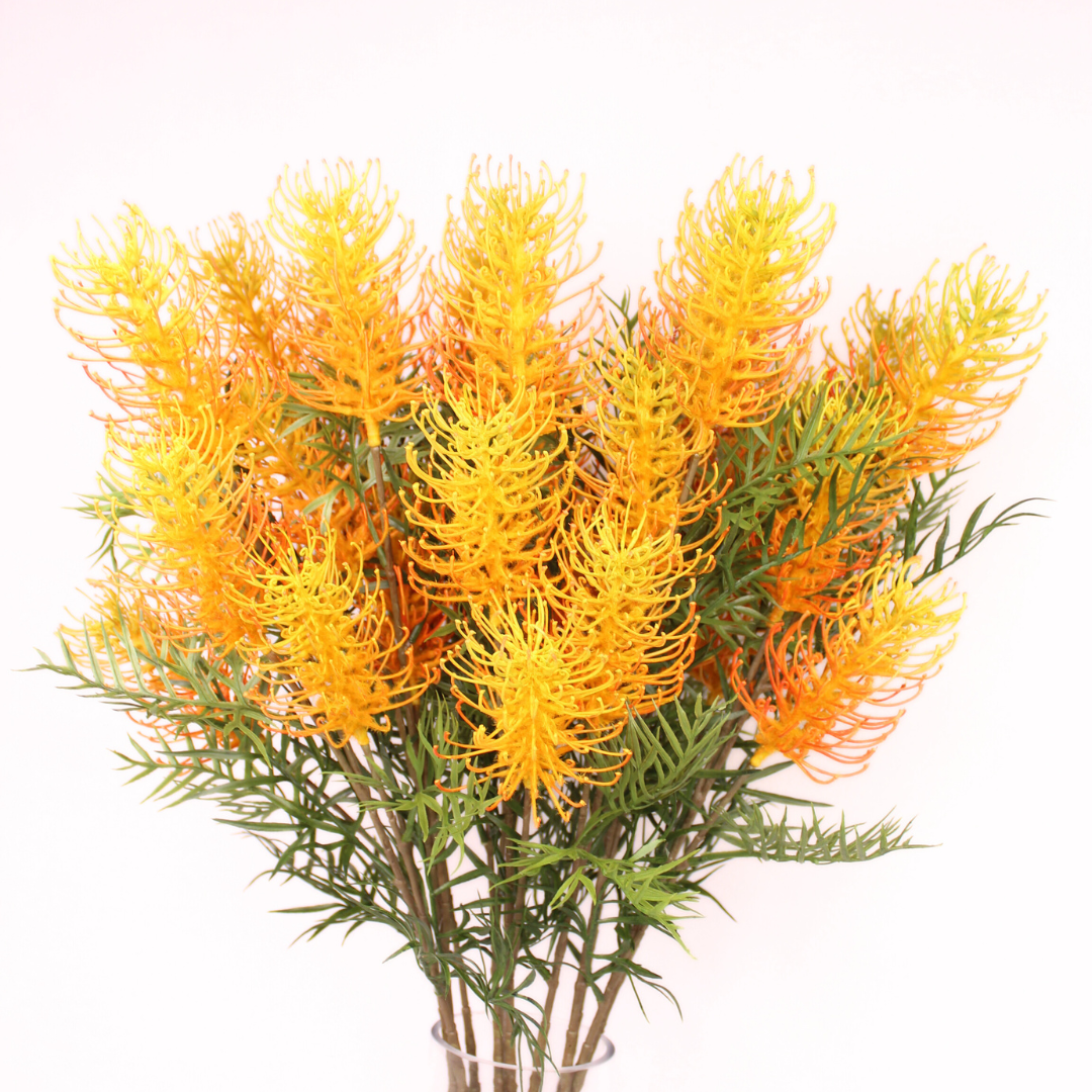 Grevillea Flower Spray Orange - Realistic Artificial Flowers