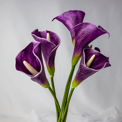 artificial Mauve Mini Calla Lilies