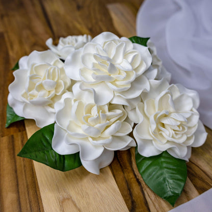 artificial Open Gardenia Flowerheads