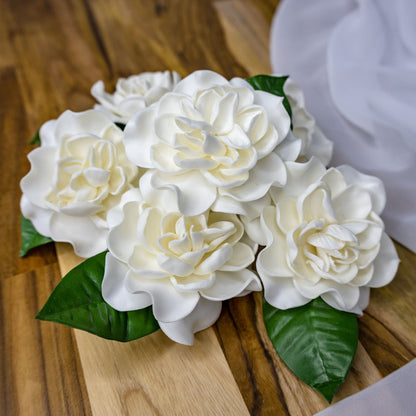 artificial Open Gardenia Flowerheads