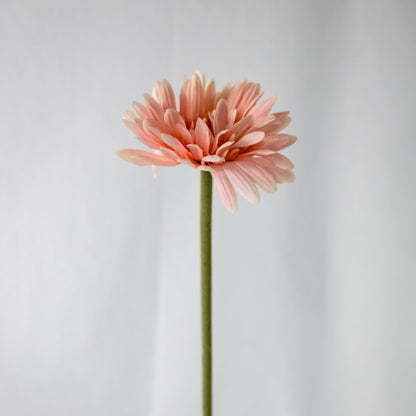 Artificial pale pink gerbera