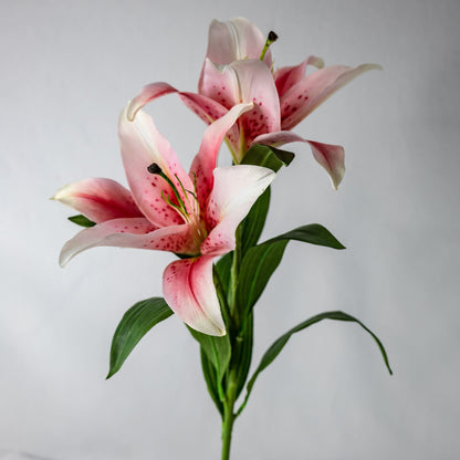 Artificial Pale Pink Oriental Lilies